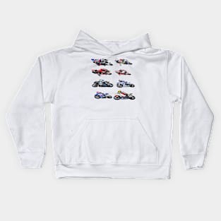 Motorcycle Sport Racers Kids Hoodie